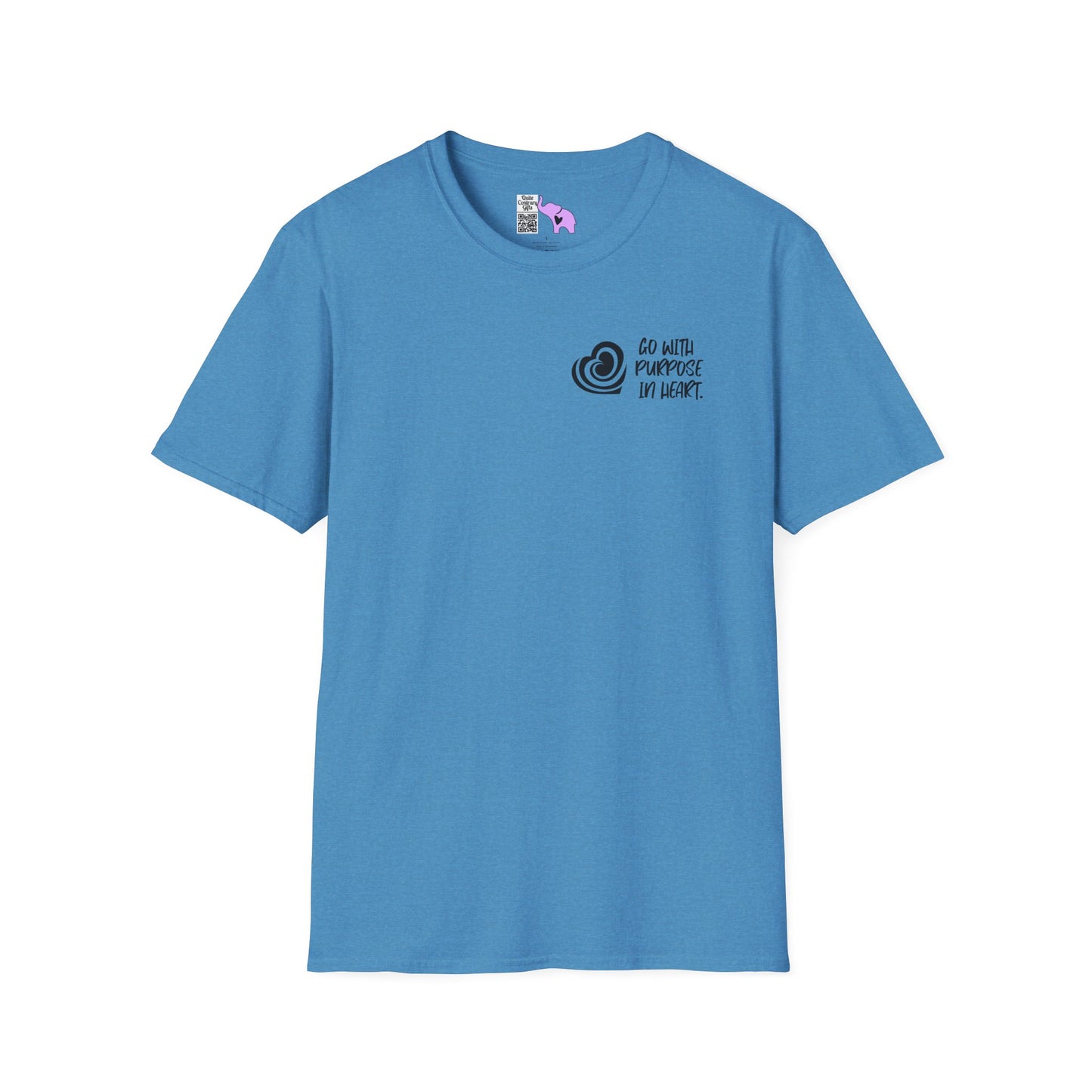 "Go With Purpose In Heart" Hinckley Quote Adult T-shirt