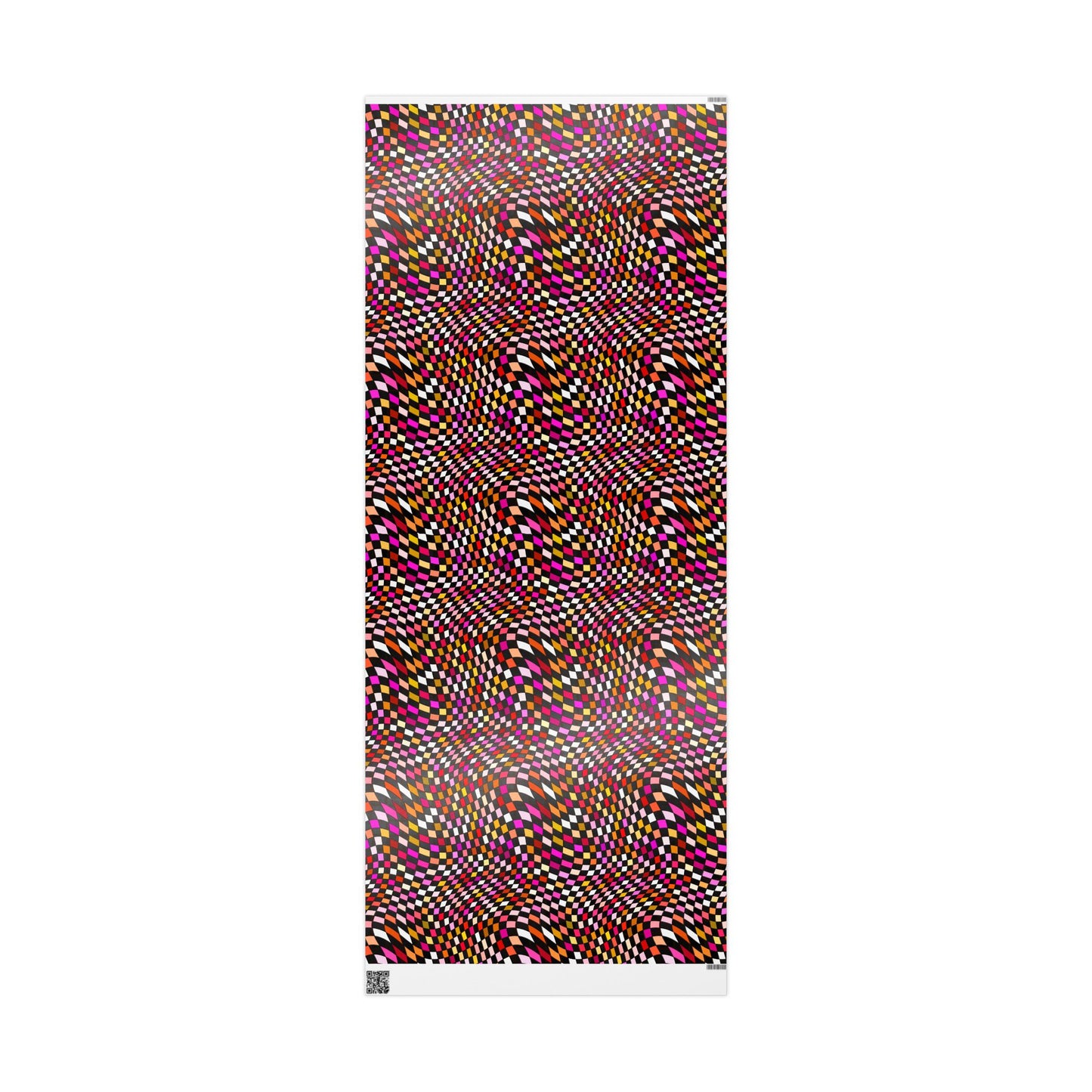 Warped Red Checkered Wrapping Paper