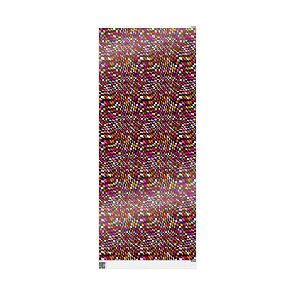 Warped Red Checkered Wrapping Paper