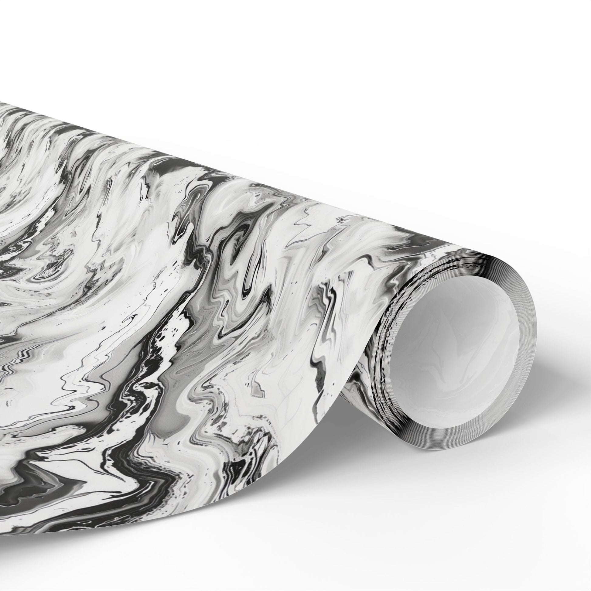 Frost Veil Marble Wrapping Paper