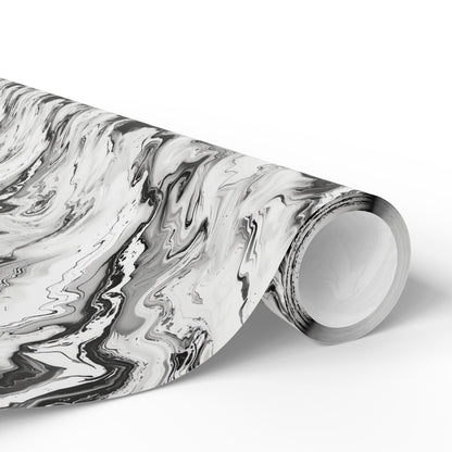 Frost Veil Marble Wrapping Paper