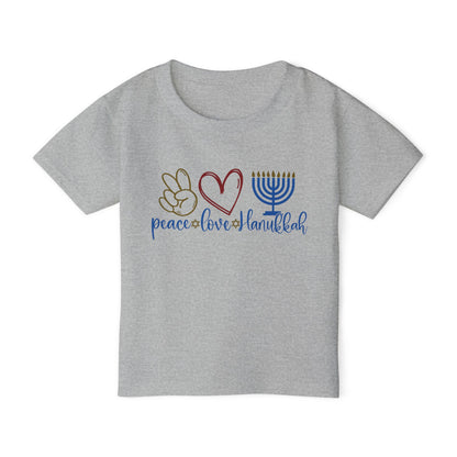 Peace Love Hanukkah Heavy Cotton™ Toddler T-shirt