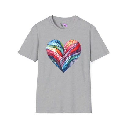 Heart of Many Colors Adult T-shirt