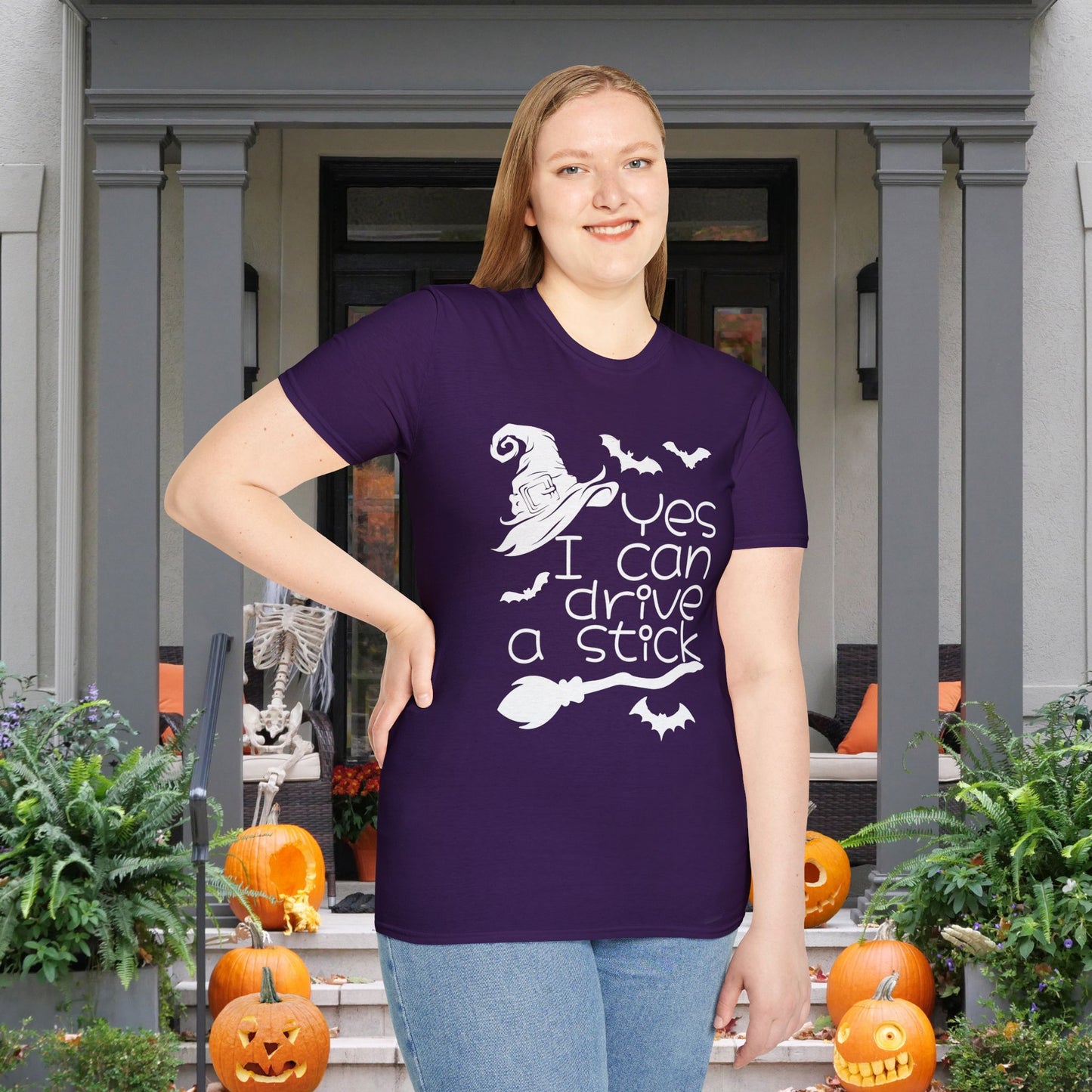 Yes I Can Drive A Stick Adult T-shirt