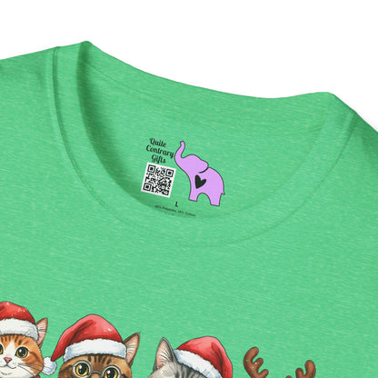 Santa Claus Cats Adult T-shirt