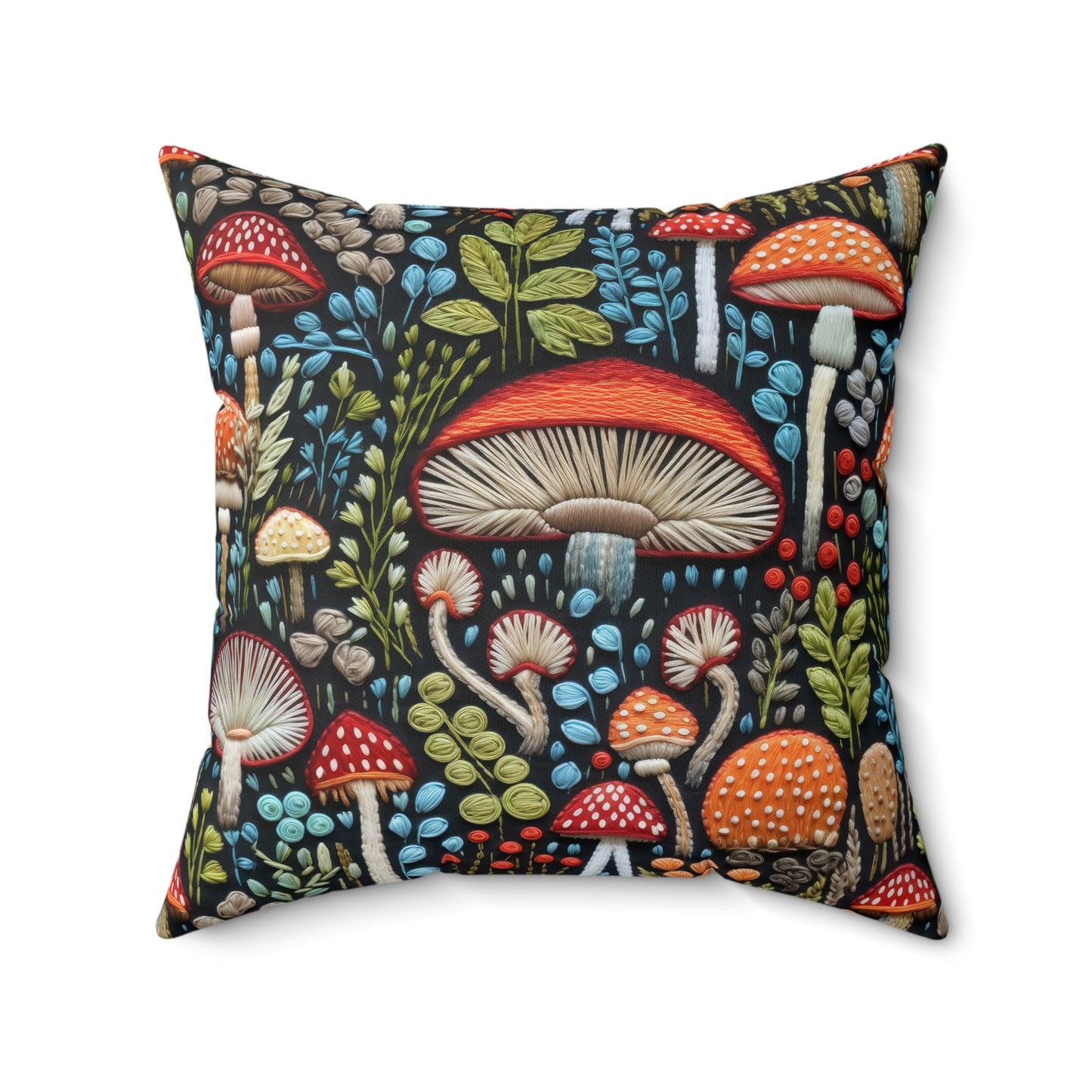 Shroom Bloom Throw Pillow
