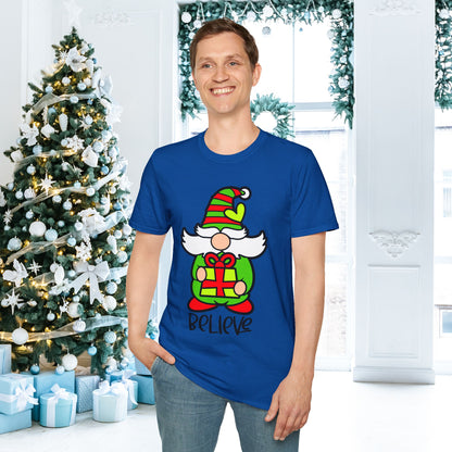 Believe Gnome Adult T-shirt