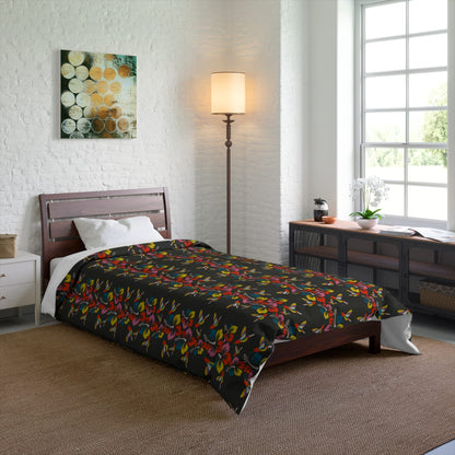 Hummingbirds & Hibiscus Flowers Comforter