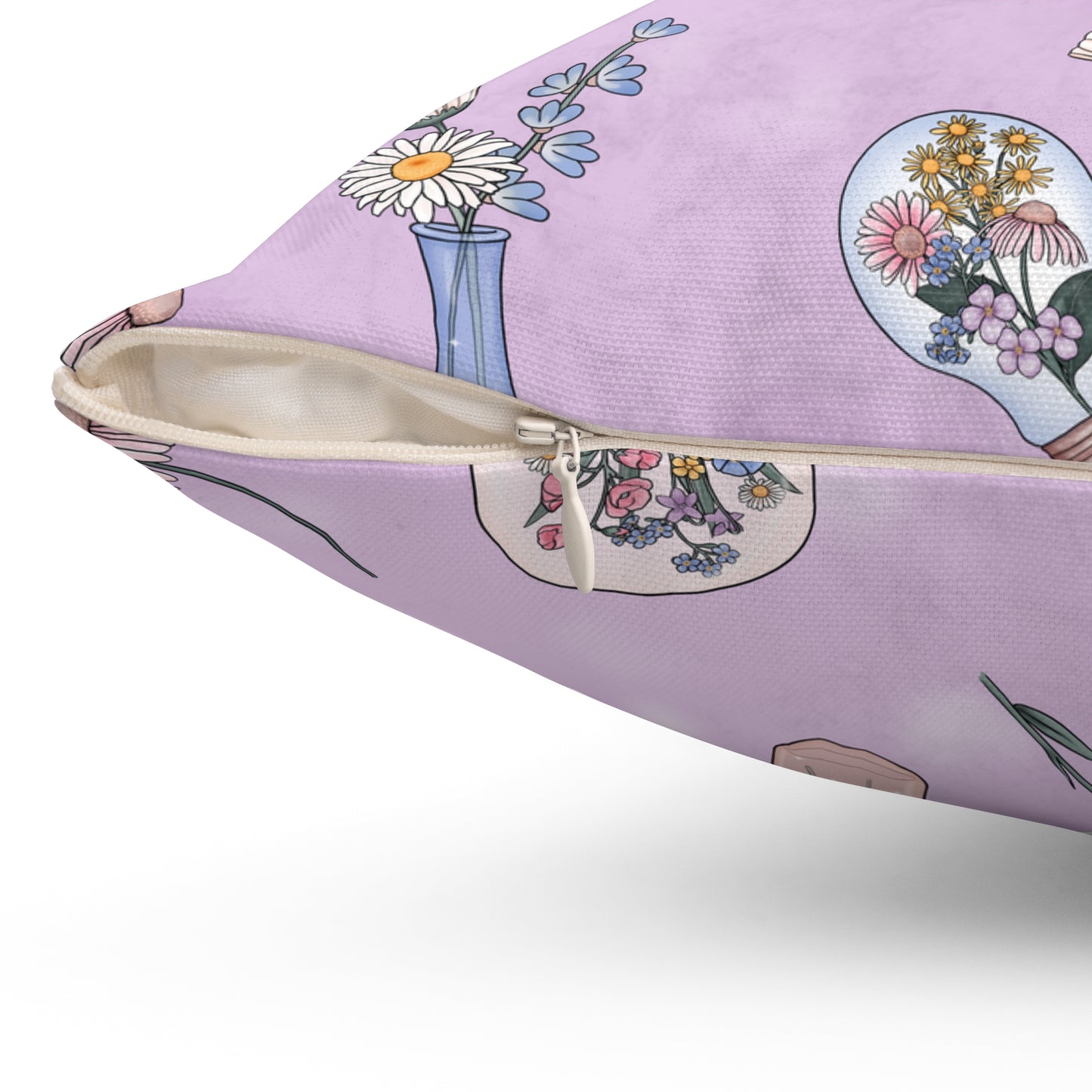 Lilac Meadow Keepsakes Throw Pillow