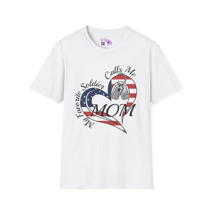 My Favorite Soldier Calls Me Mom Adult T-shirt