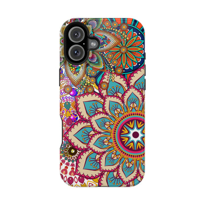 Colorful Mandala MagSafe® Compatible Tough Case for iPhone