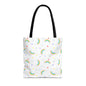 Rainbow Smiles & Stars Canvas Tote Bag