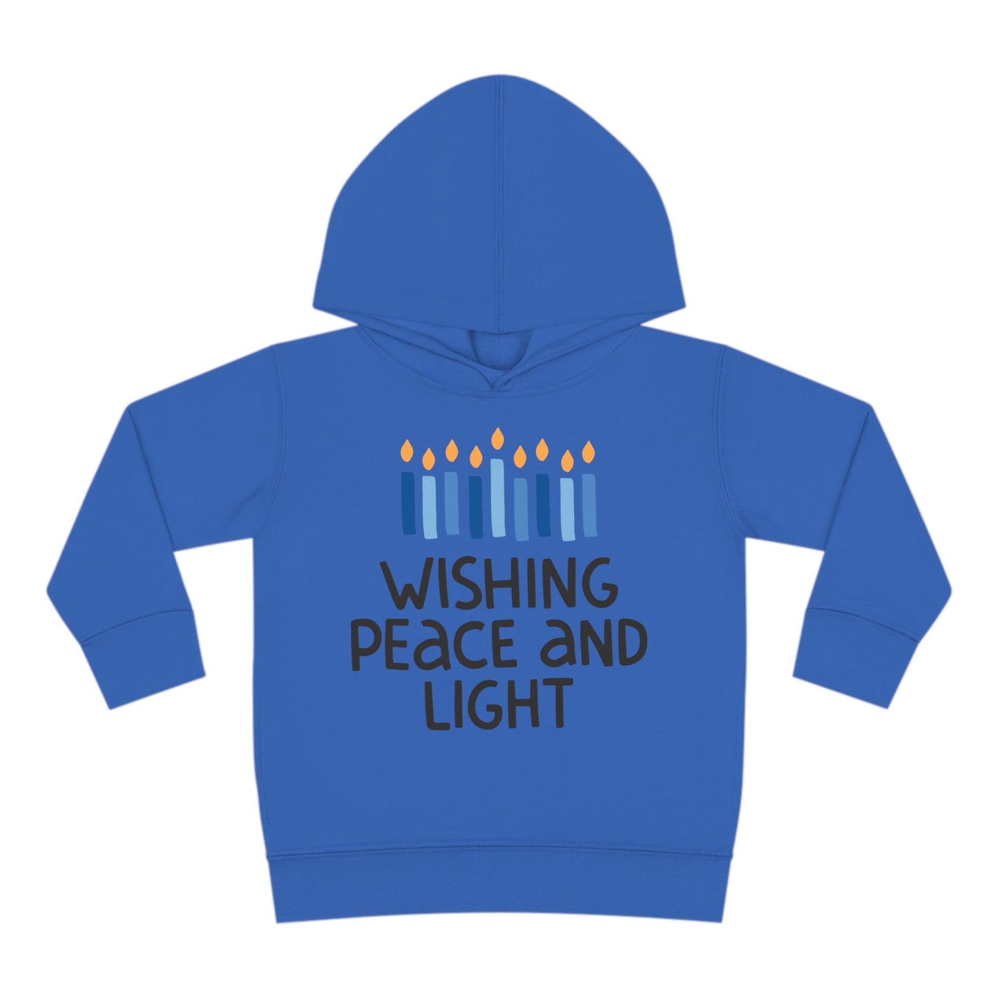 Hanukkah Wishing Peace & Light 2 Toddler Pullover Fleece Hoodie