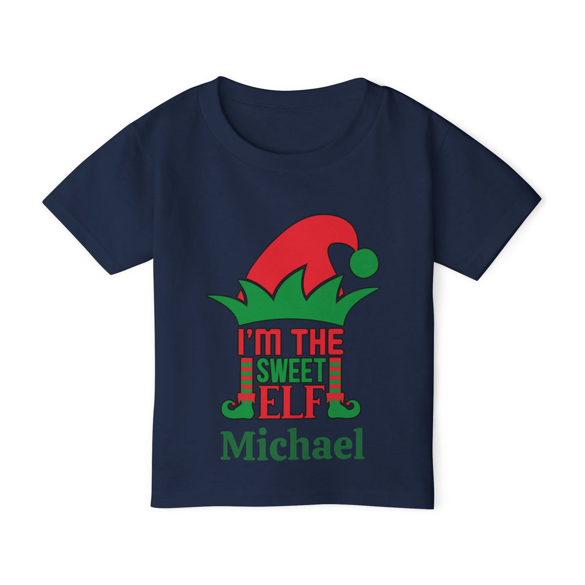 I'm The Sweet Elf Personalized Heavy Cotton™ Toddler T-shirt