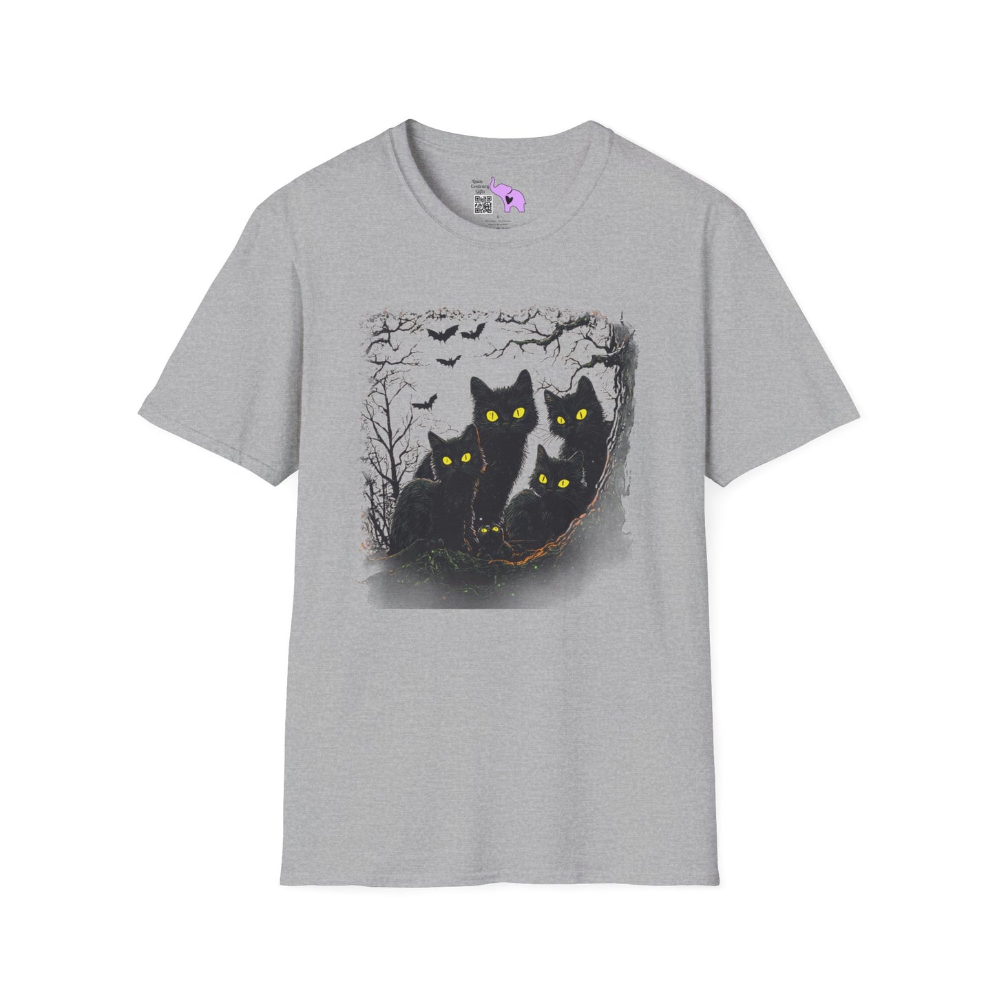 Black Cats Adult T-shirt