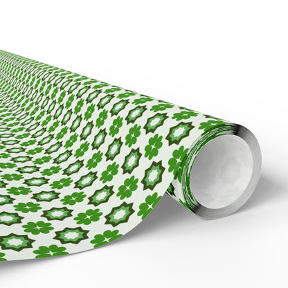 Emerald Star Garden Wrapping Paper