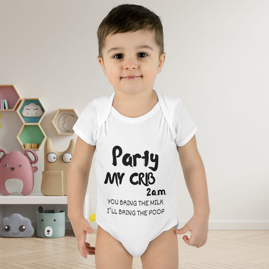 Party My Crib 2AM Infant Baby Rib Bodysuit