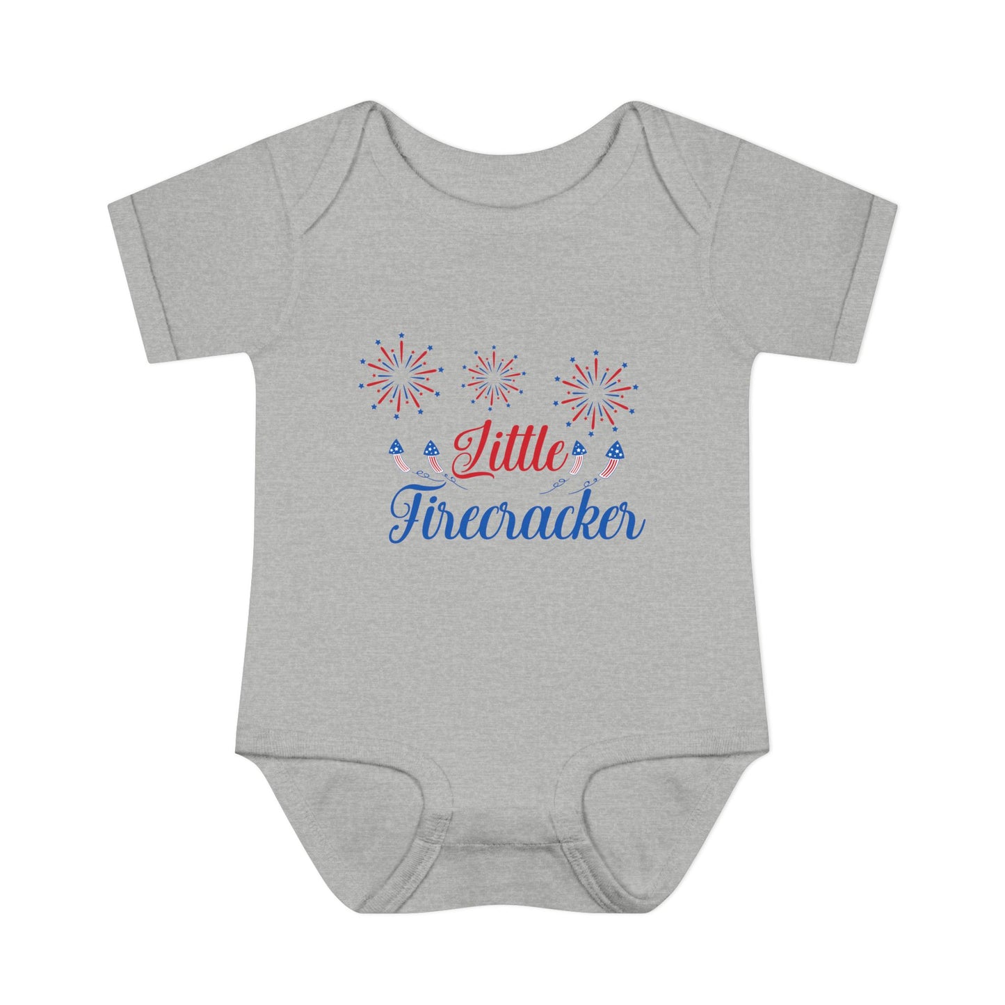 Little Firecracker Baby Rib Bodysuit