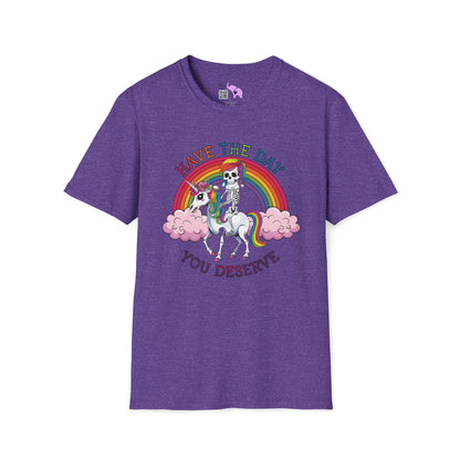 Have The Day You Deserve (Rainbow) Adult T-shirt
