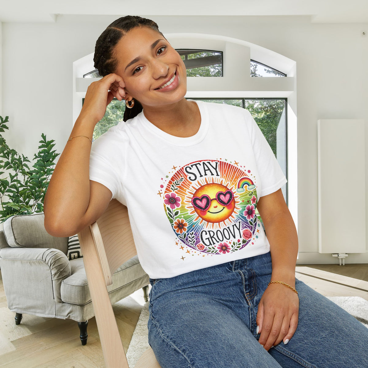 Stay Groovy Adult T-shirt