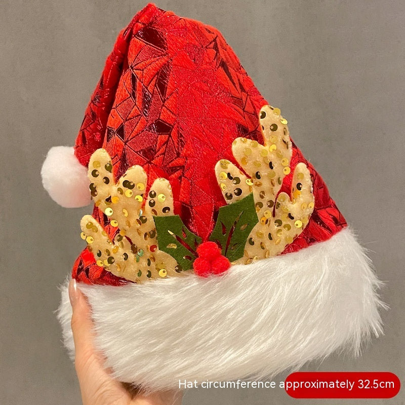 Festive Christmas Pointy Hats (Tree Sequin Reindeer Antlers Santa Gnome)