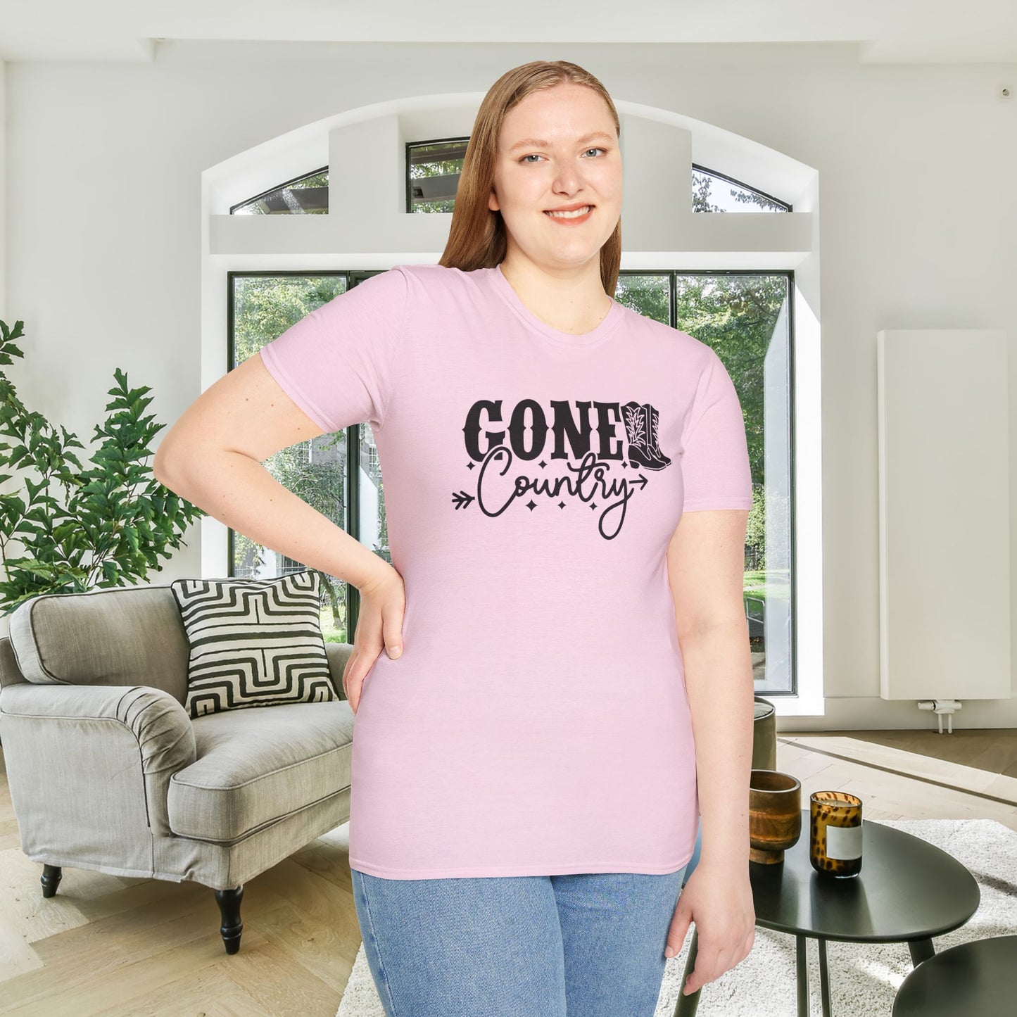Gone Country Adult T-shirt