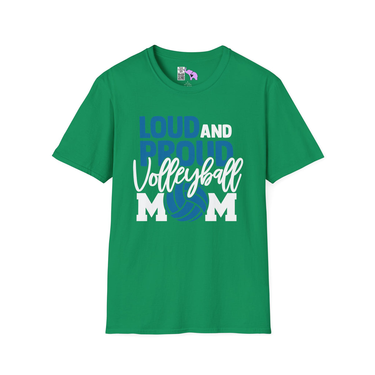 Loud and Proud Volleyball Mom Adult T-shirt