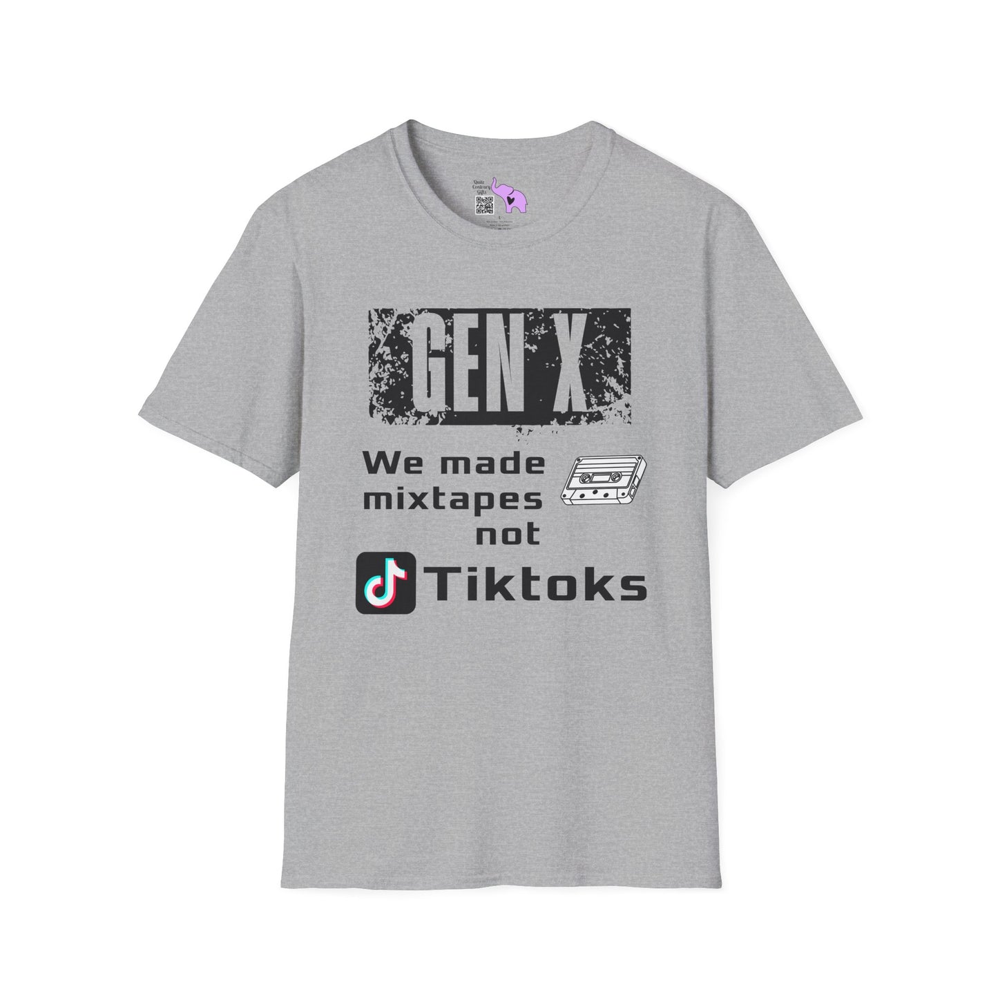 Gen X We Made Mixtapes Not Tiktoks Adult T-shirt