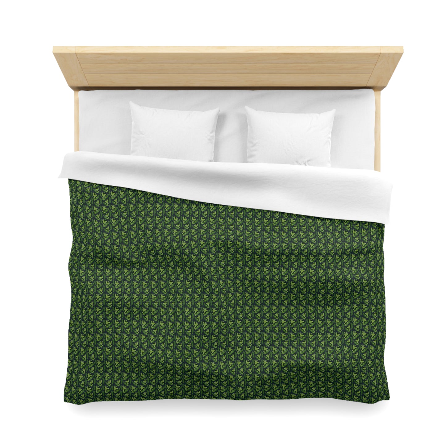 Emerald Canopy Frogs Microfiber Duvet Cover