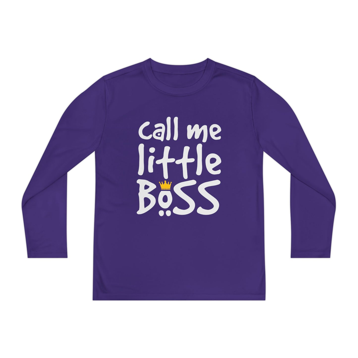 Call Me Little Boss Youth Long Sleeve Tee