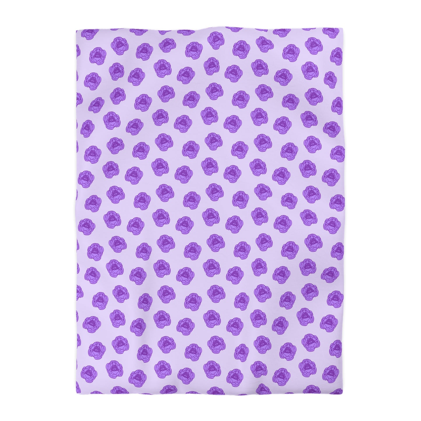 Lilac Mist Peonies Duvet Bedding Set