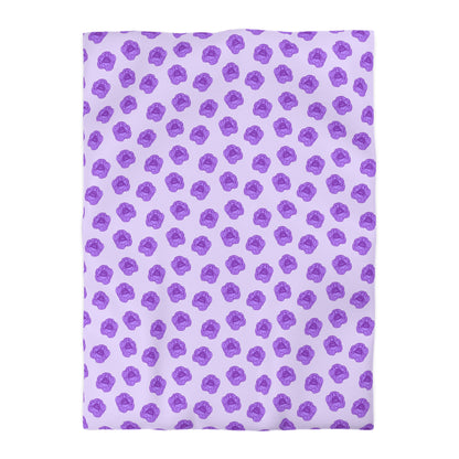 Lilac Mist Peonies Duvet Bedding Set