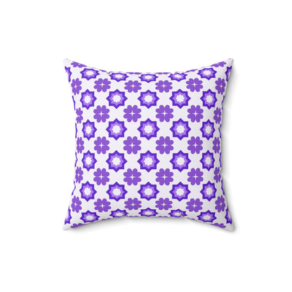 Purple Prism Garden Throw Pillow