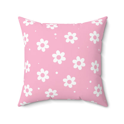Pretty Petals & Dots Throw Pillow