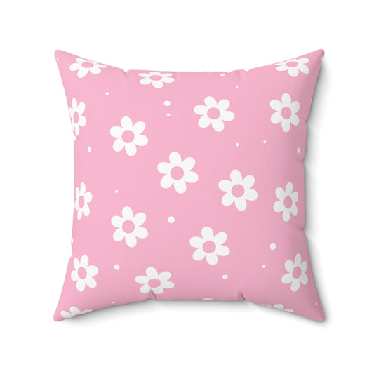 Pretty Petals & Dots Throw Pillow
