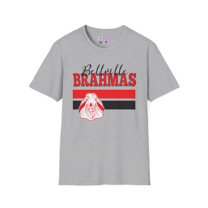 Ballville Brahmas w/Mascot & Stripes Adult T-shirt