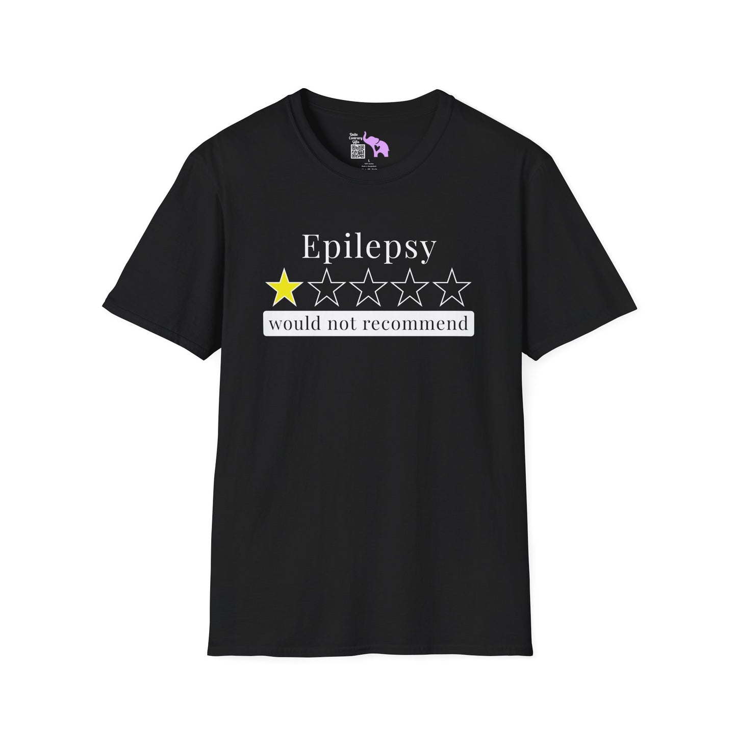 Epilepsy 1 Star Would Not Recommend Adult T-shirt