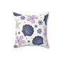 Shellflower Cove Throw Pillow