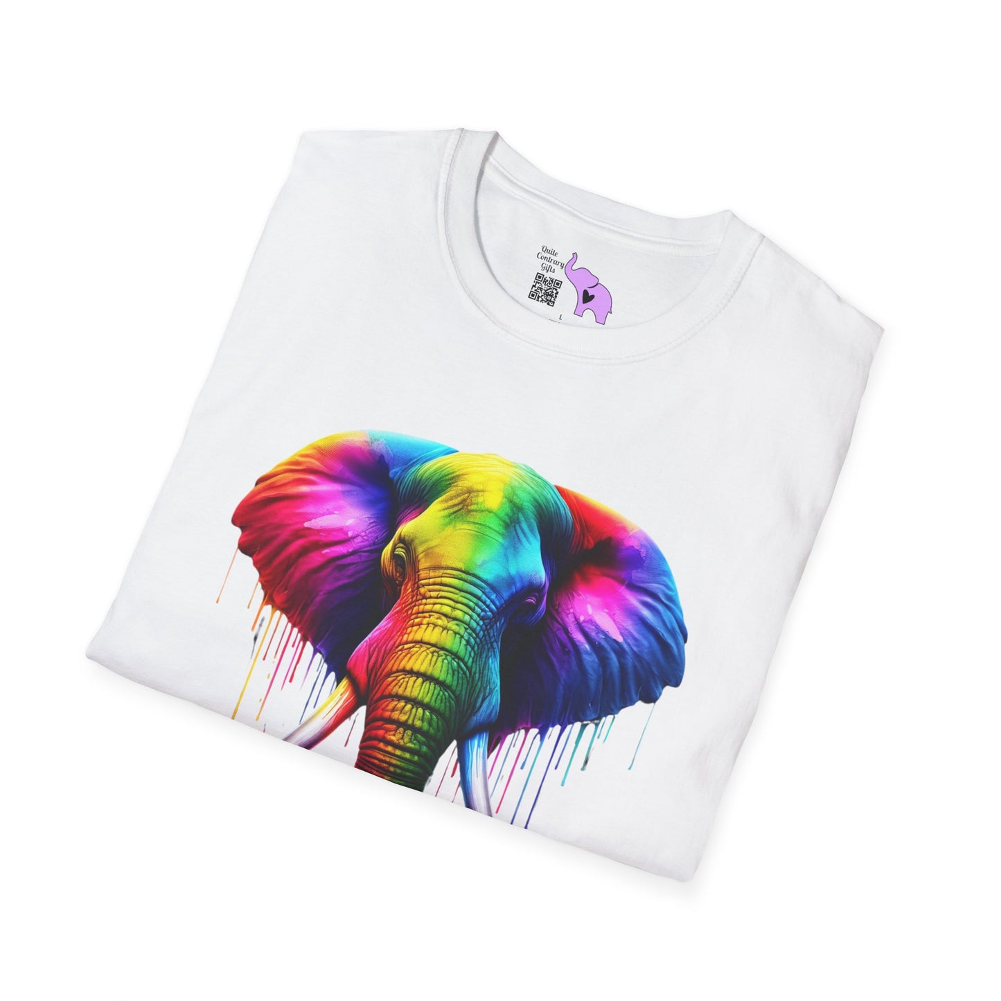 Colorful Elephant Adult T-shirt