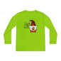 Deck the Halls Plaid Gnome Youth Long Sleeve Tee