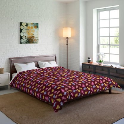 Crimson Axolotls Comforter