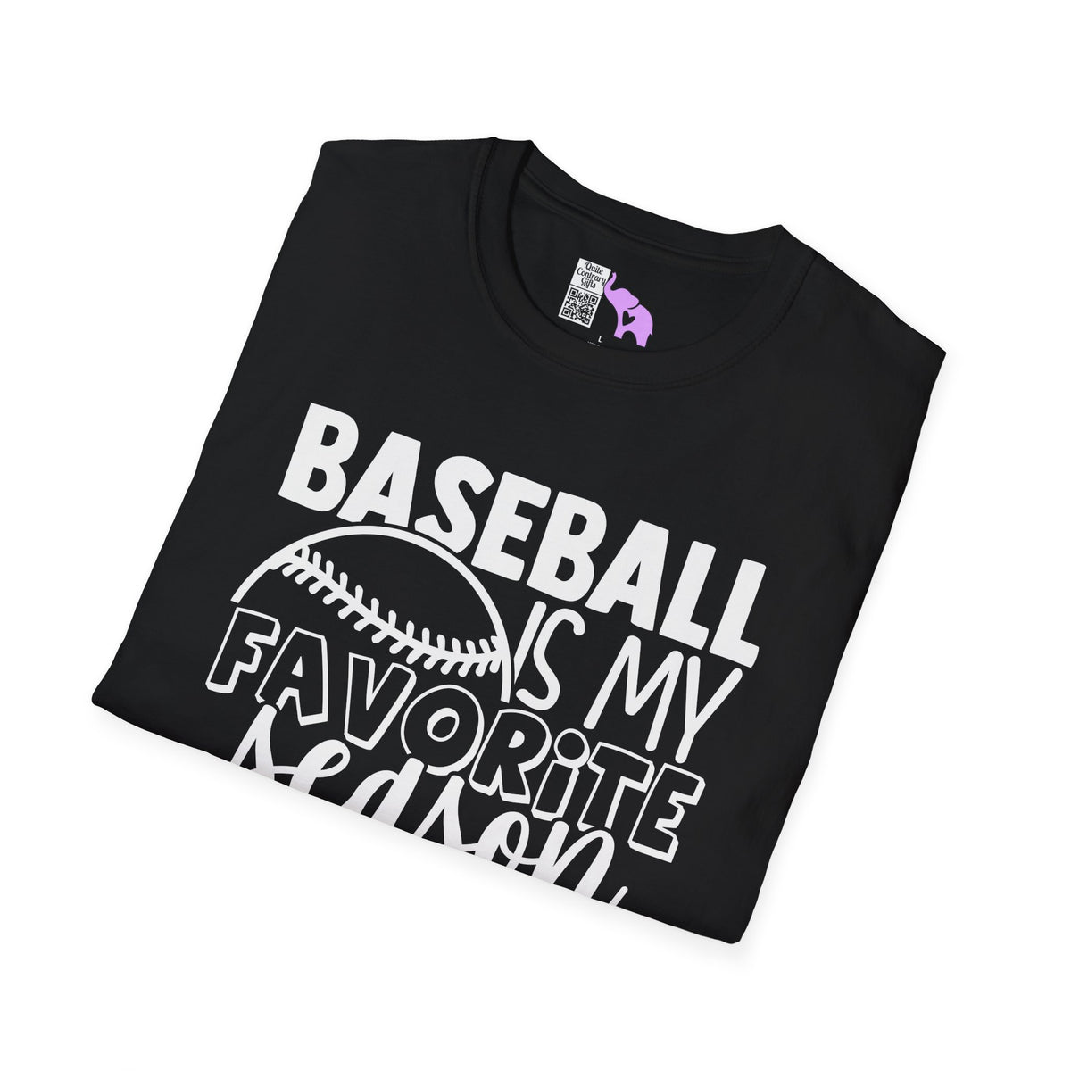 Baseball Is My Favorite Season Adult T-shirt