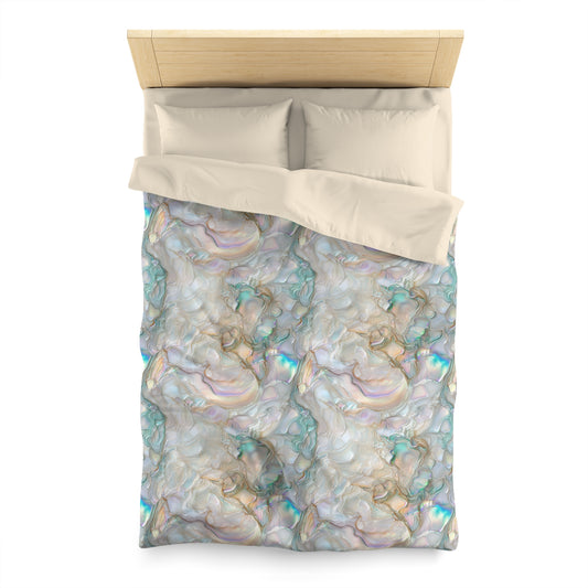 Green Opalescent Dreams Microfiber Duvet Cover