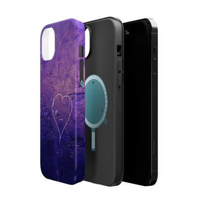 Purple Heart Wall MagSafe® Compatible Tough Case for iPhone