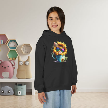 Cool Sunflower Kitten 1 Youth Hoodie