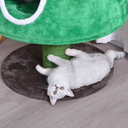 Cozy Christmas Tree Cat Condo