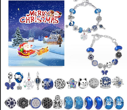 Charm Bracelet 24 Grid Christmas Advent Gift Calendar