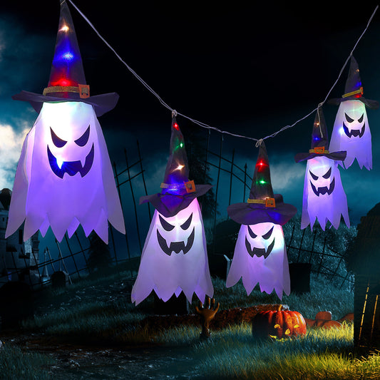 Halloween Decoration Lanterns Cloth Ghost String Lights
