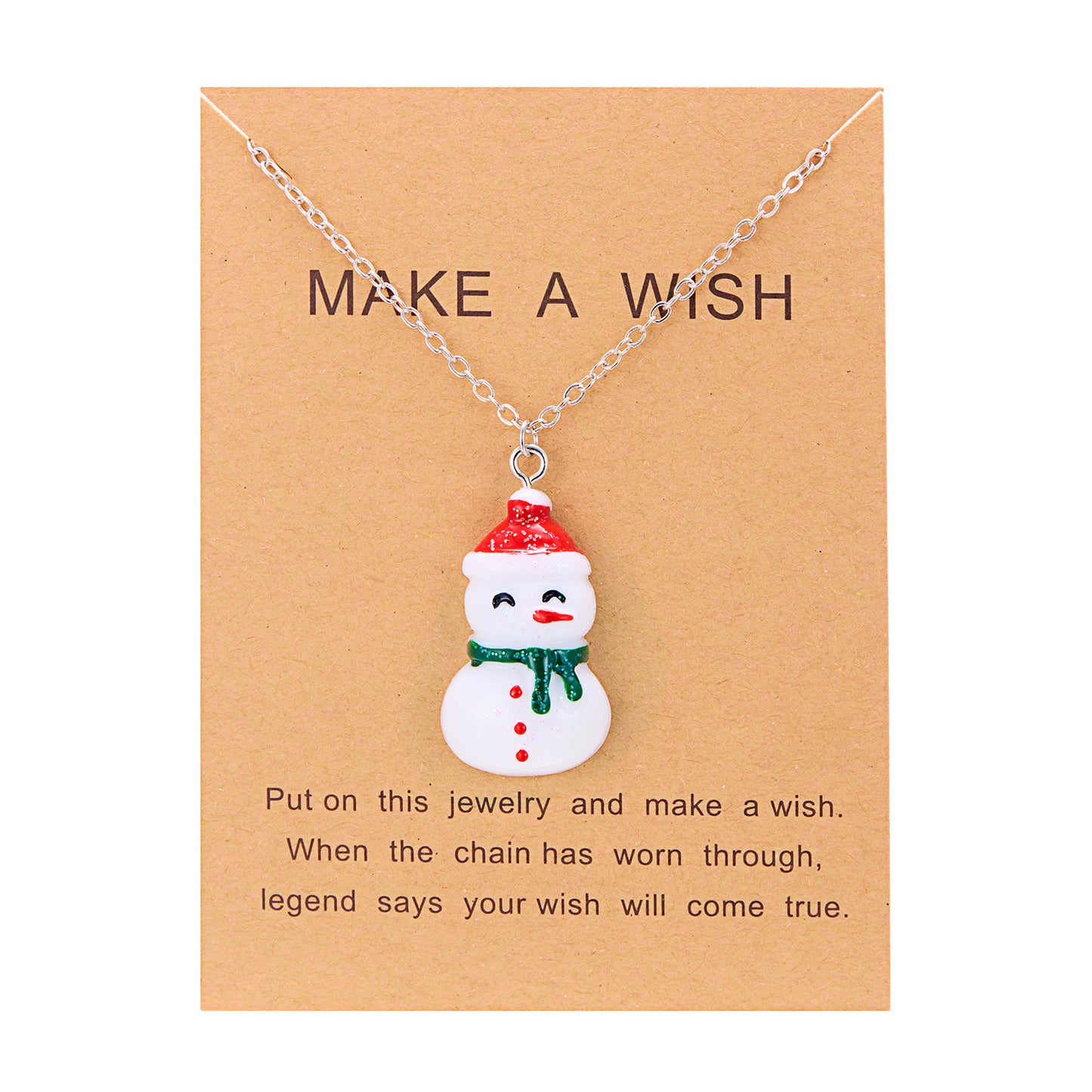 Cute Cartoon Resin Christmas Necklace Variety