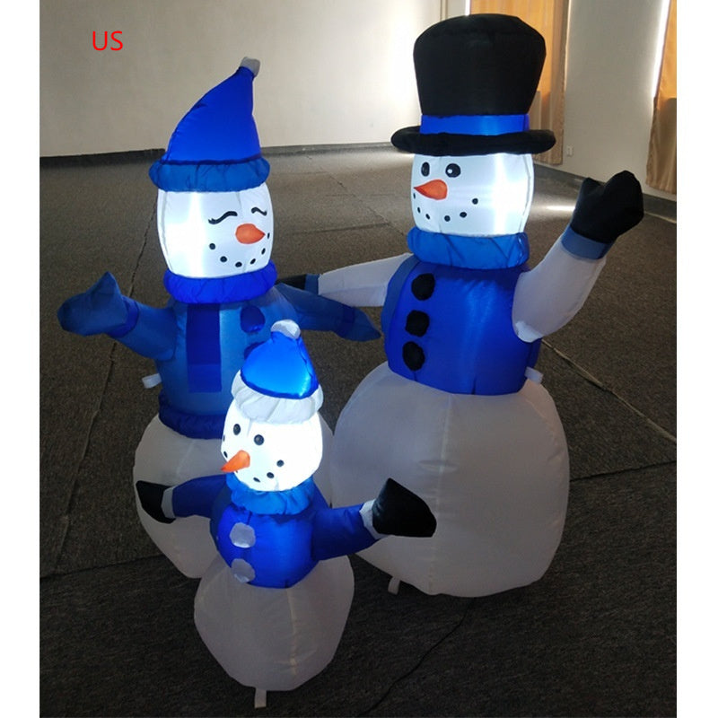 Snowy Blue Family Inflatable